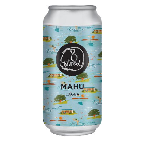 image of 8 Wired Mahu Lager 440ml Can