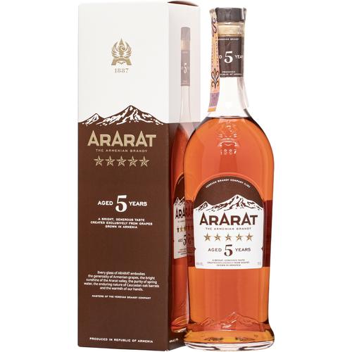 image of Ararat Armenia 5 Year Old Brandy 700ml