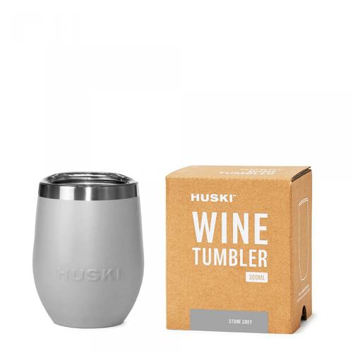 image of Huski Wine Tumbler Stone Grey Colour