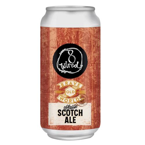 image of 8 Wired Brave Old World Classic Scotch Ale 440ml Can