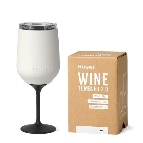 image of Huski Wine Tumbler White Colour 2.0  Stemware 