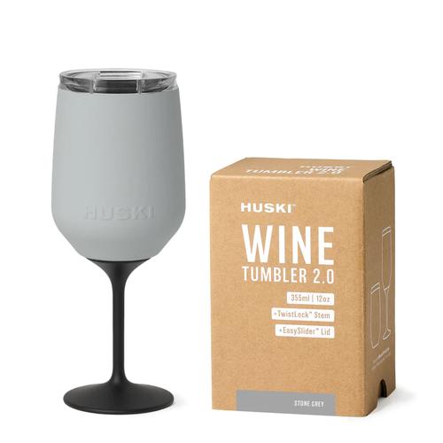 image of Huski Wine Tumbler Stone Grey Colour 2.0  Stemware 